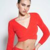 Clothing Rationalle | Solanas Top - Red Furry Knit