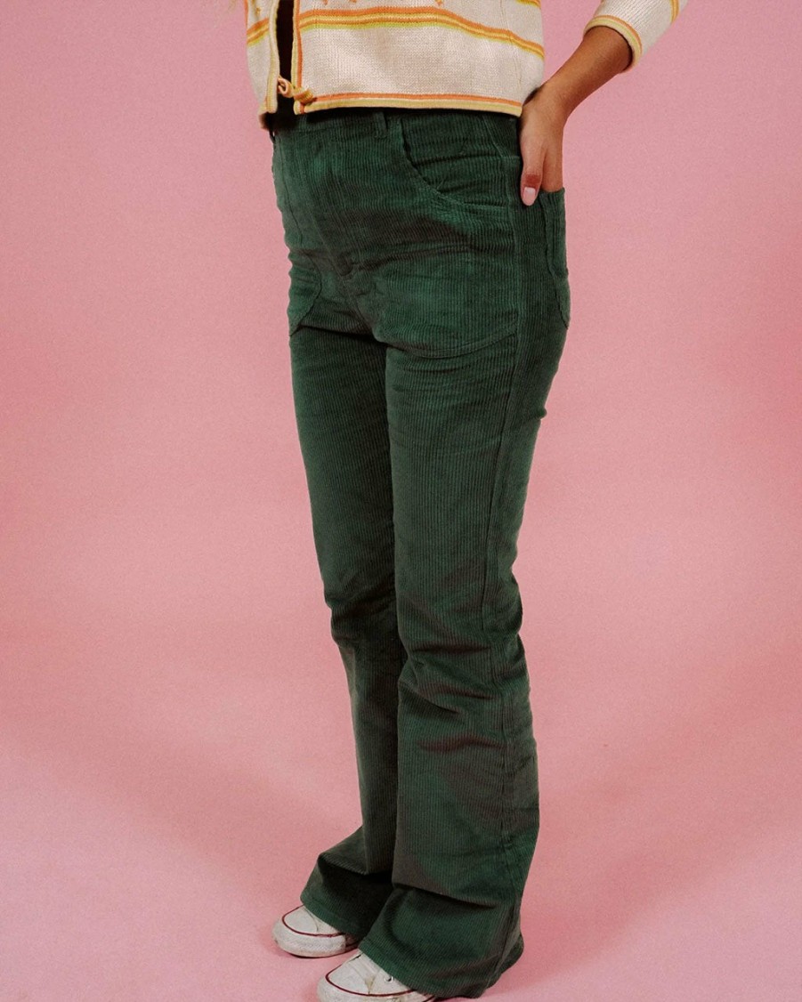 Clothing Hammies | Forest Green Bell Bottoms