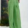 Clothing Ghospell | Hollis Wide Leg Trousers - Pear Green