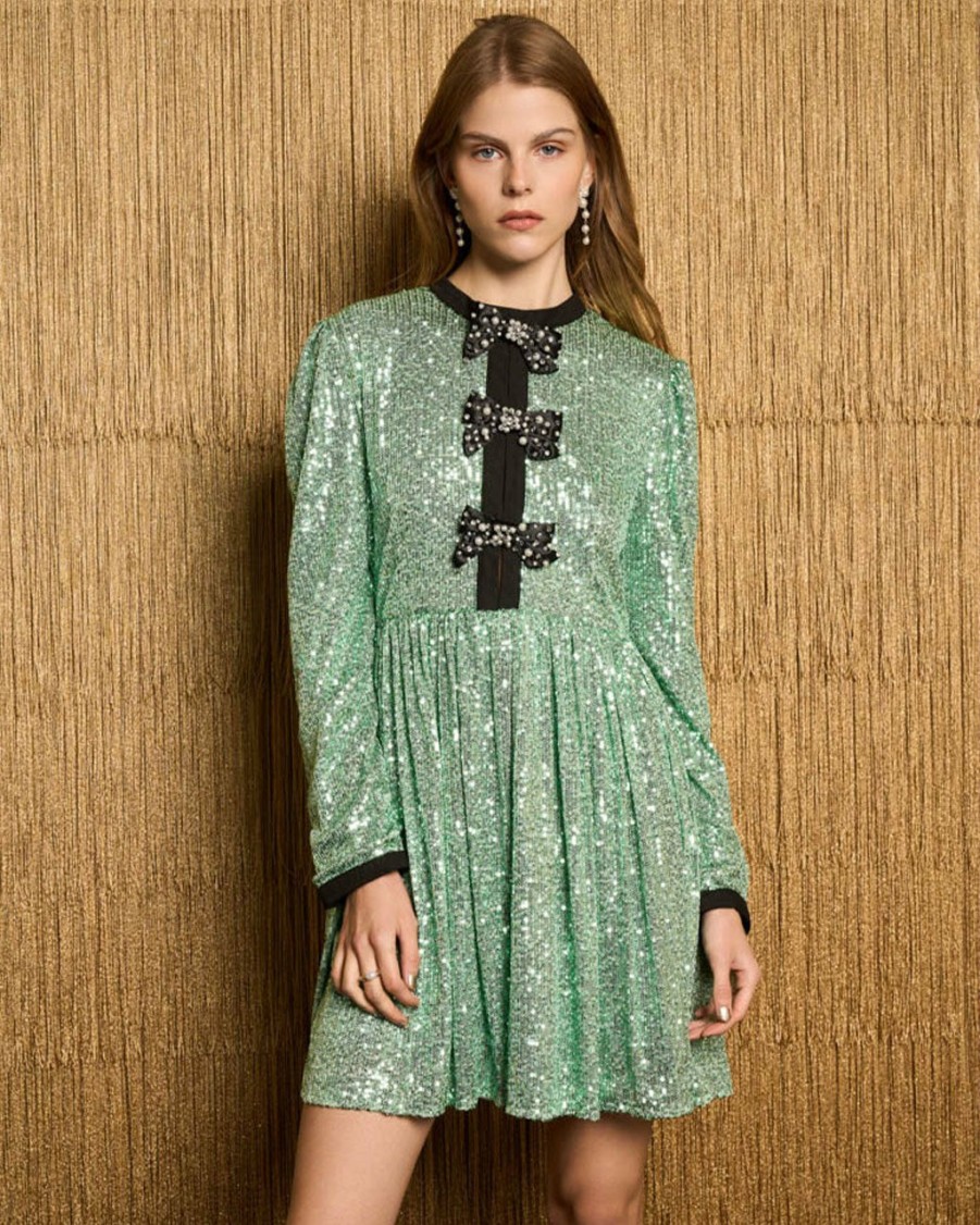 Clothing Sister Jane | Sonic Sequin Mini Dress - Sea Green