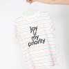 Clothing ban.do | Joy Is My Priority Striped Tee