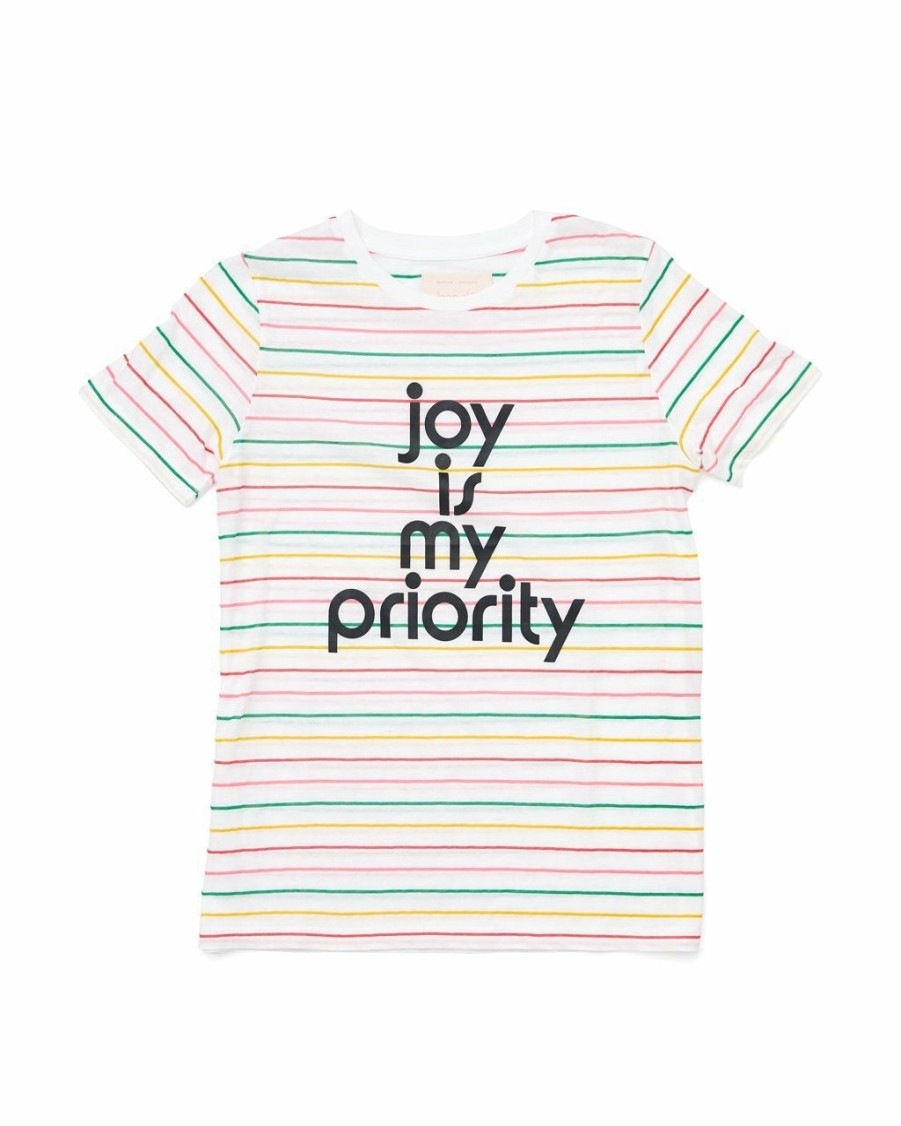 Clothing ban.do | Joy Is My Priority Striped Tee