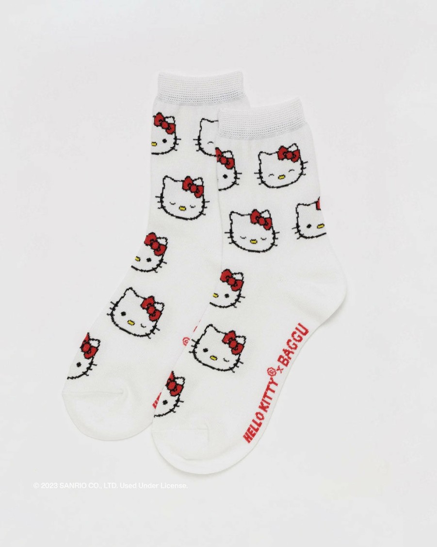 Accessories Baggu | Crew Socks - Hello Kitty Snow