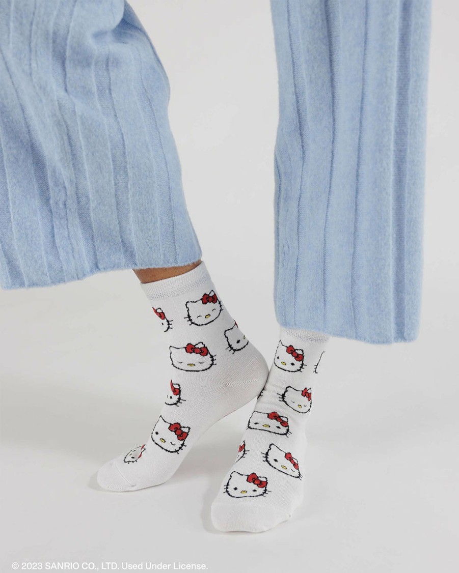 Accessories Baggu | Crew Socks - Hello Kitty Snow