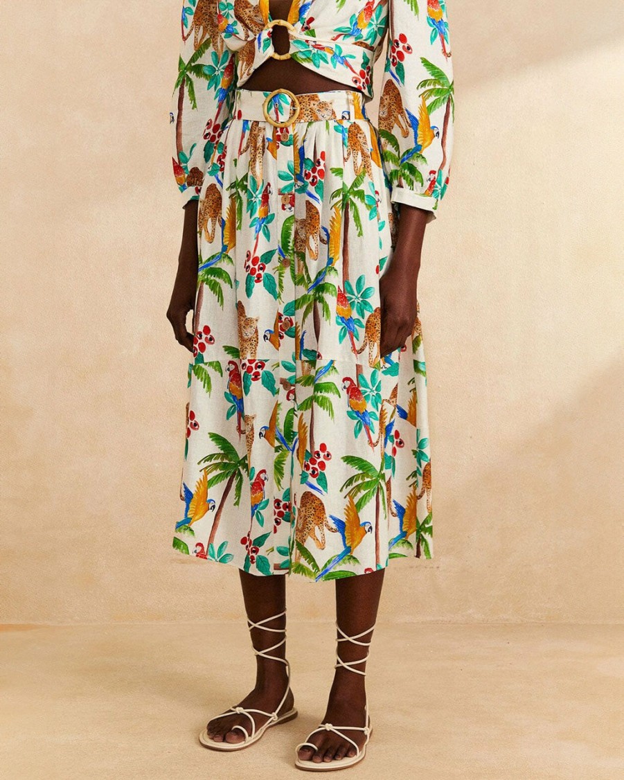 Clothing Farm Rio | Tropical Paradise Midi Skirt