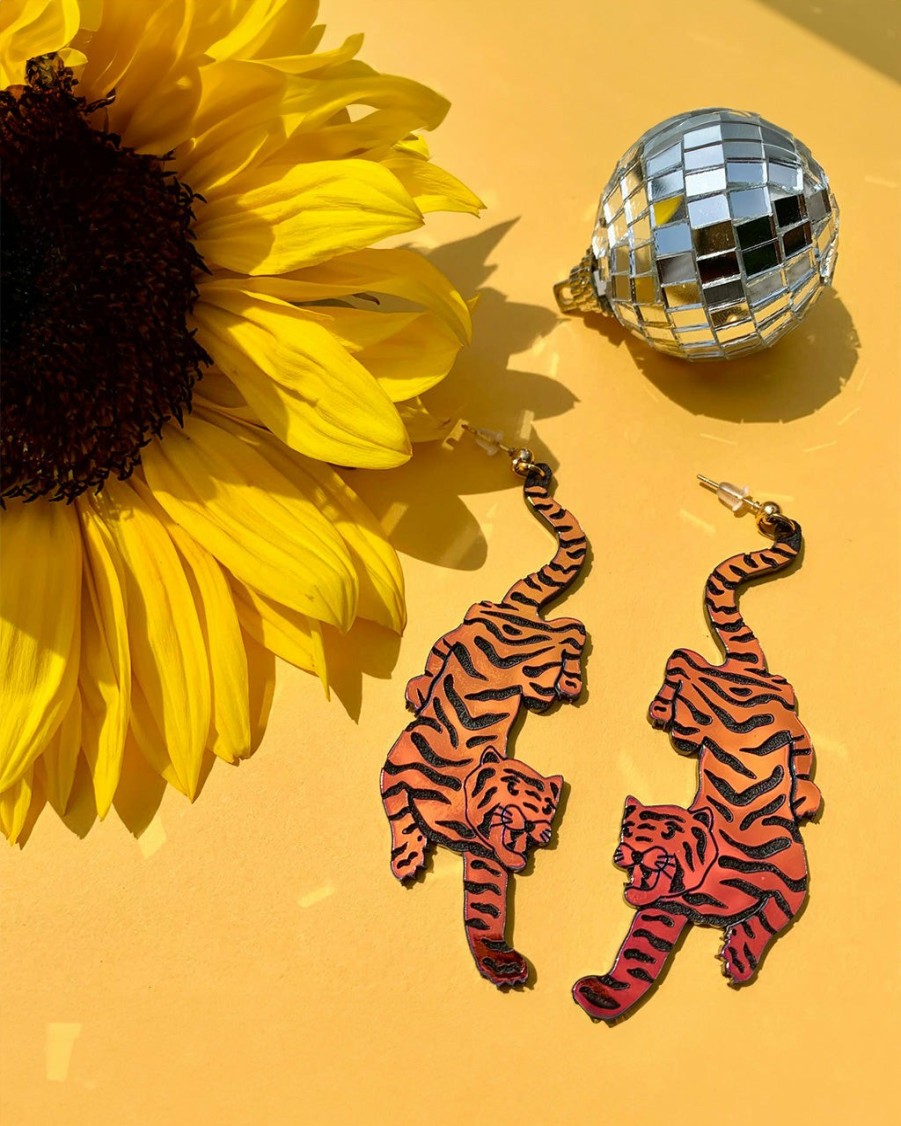 Accessories Not Picasso | Animal Kingdom Earrings - Tigers