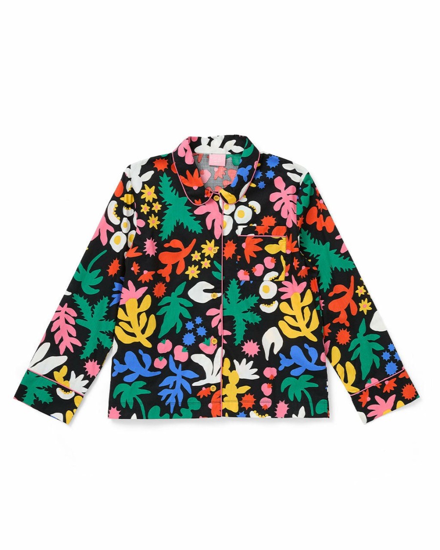 Clothing ban.do | Long Sleeve Leisure Top - Flower Power