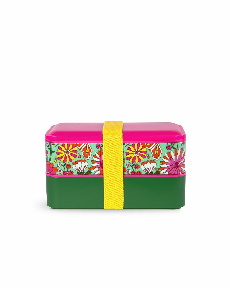 Accessories ban.do | What'S For Lunch? Stacking Lunch Box Set - Magic Garden Mint