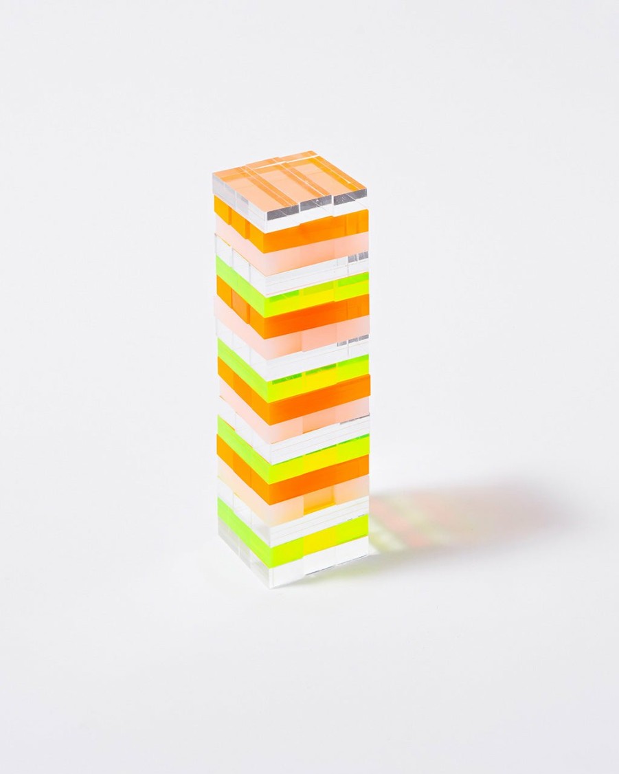 Living Sunnylife | Mini Lucite Jumbling Tower - Neon