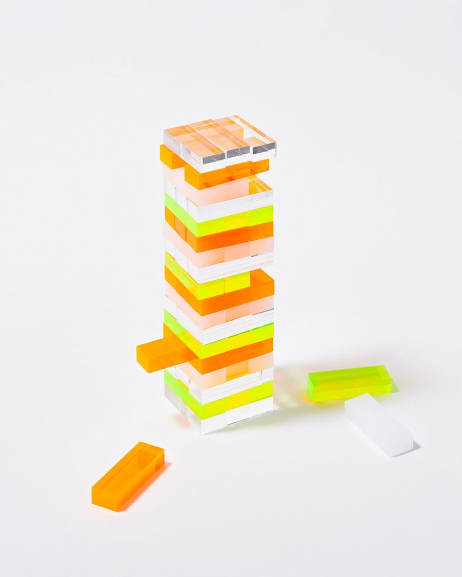 Living Sunnylife | Mini Lucite Jumbling Tower - Neon