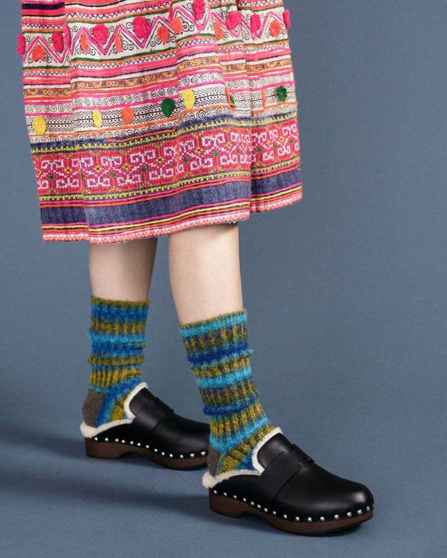 Accessories Hansel from Basel | Seaside Chunky Gradient Boot Crew Socks