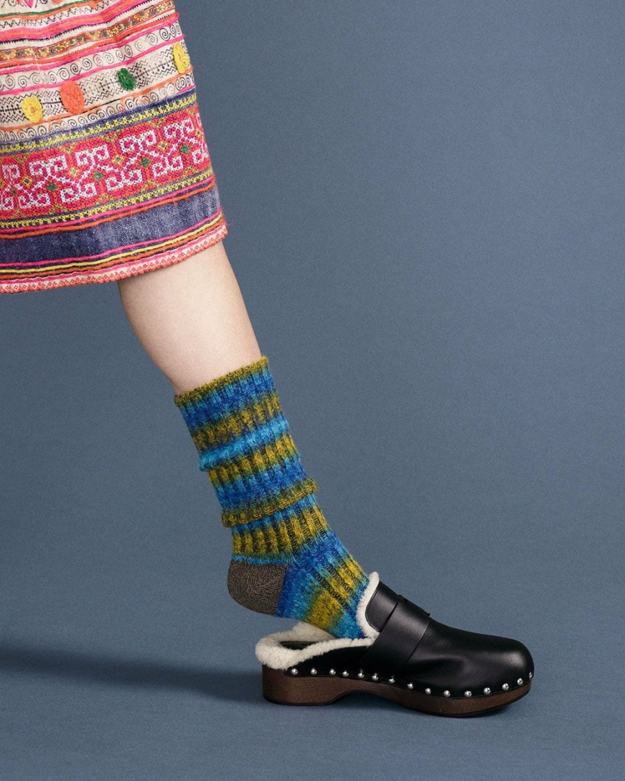 Accessories Hansel from Basel | Seaside Chunky Gradient Boot Crew Socks