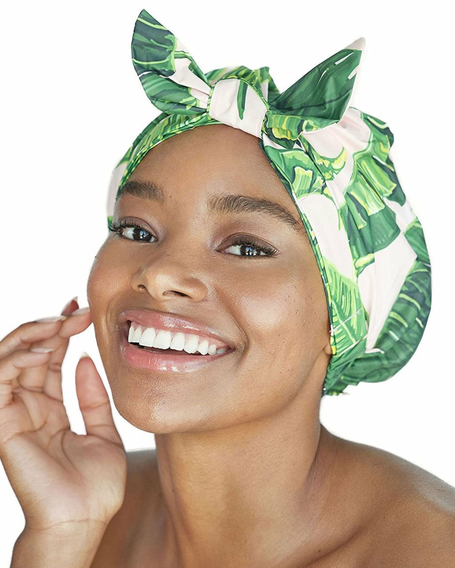 Wellness Kitsch | Luxury Shower Cap - Palm Print