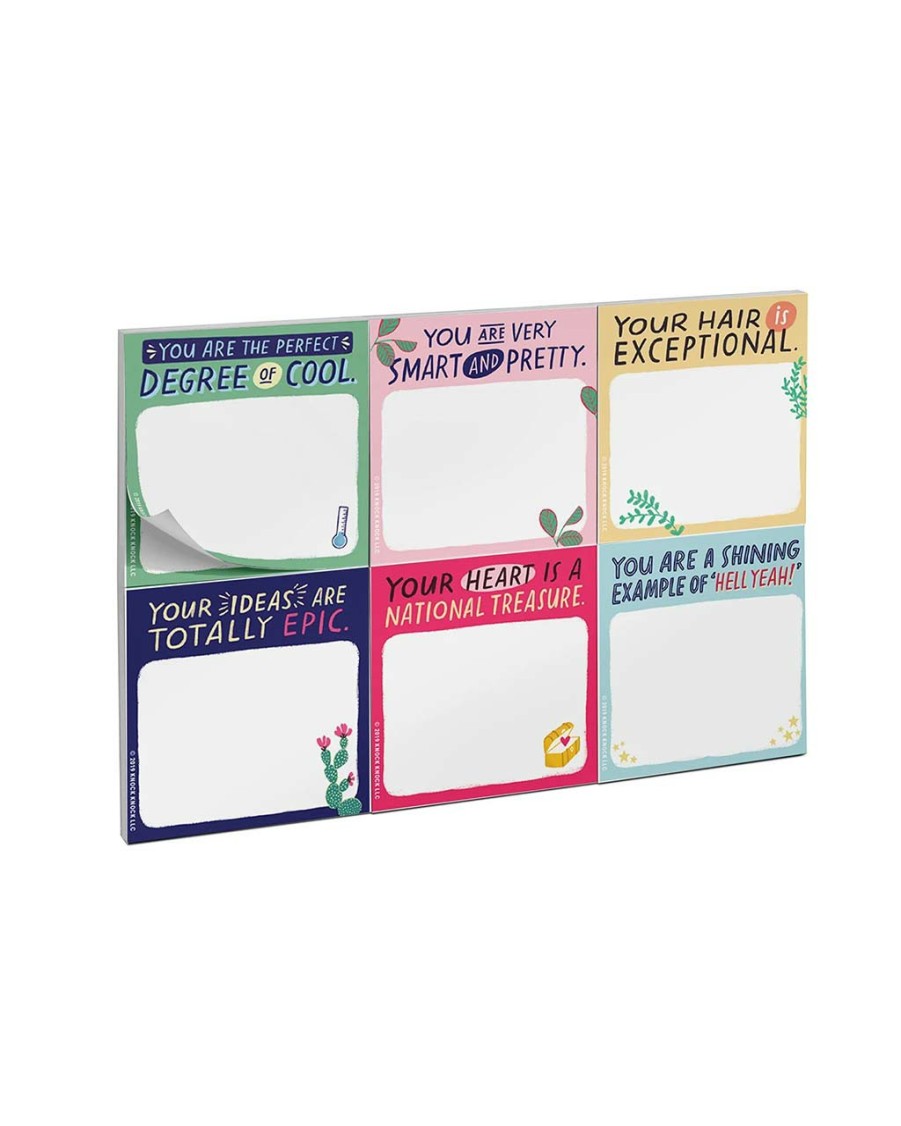 Desk Em u0026 Friends | You Are Very Smart And Pretty Sticky Note Packet