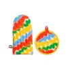 Living ban.do | Oven Mitt And Pot Holder Set - Squiggles