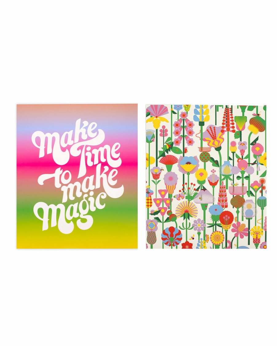 Desk ban.do | Pocket Folder Set - Geometric Floral + Make Magic