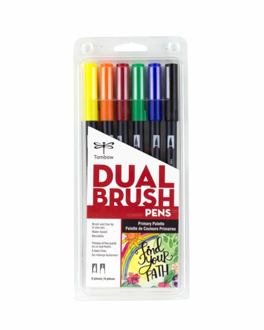 Desk Tombow | Dual Brush Pen Art Markers: Primary Palette