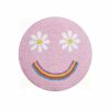 Living Peking Handicraft | Rainbow Smiley Face Round Hook Pillow