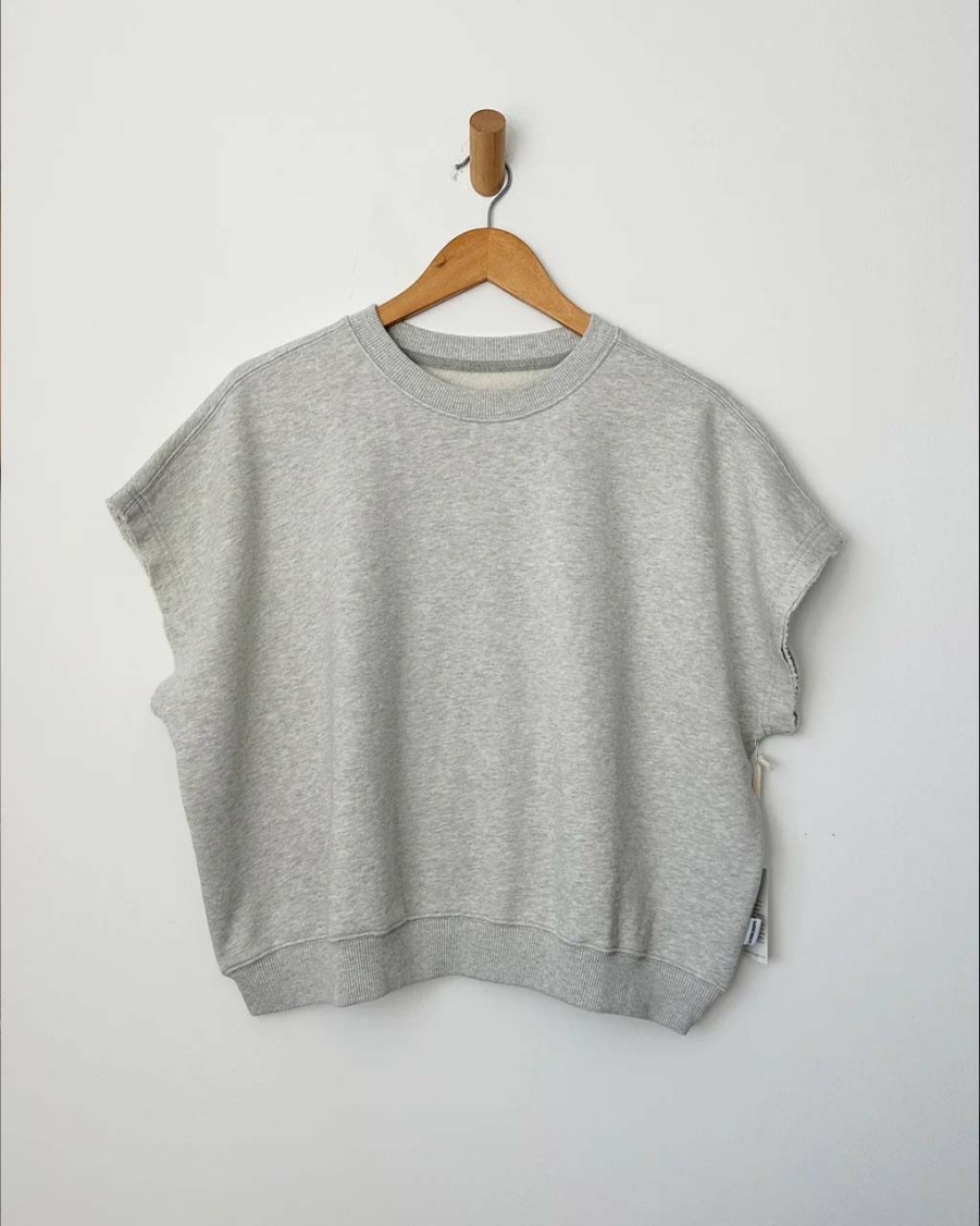 Clothing Le Bon Shoppe | French Terry Sophie Top - Heather Grey