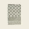 Living Happy Place | Plush Checkered Bath Towel - Sage