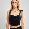 Clothing En Saison | Micah Bustier Top - Navy