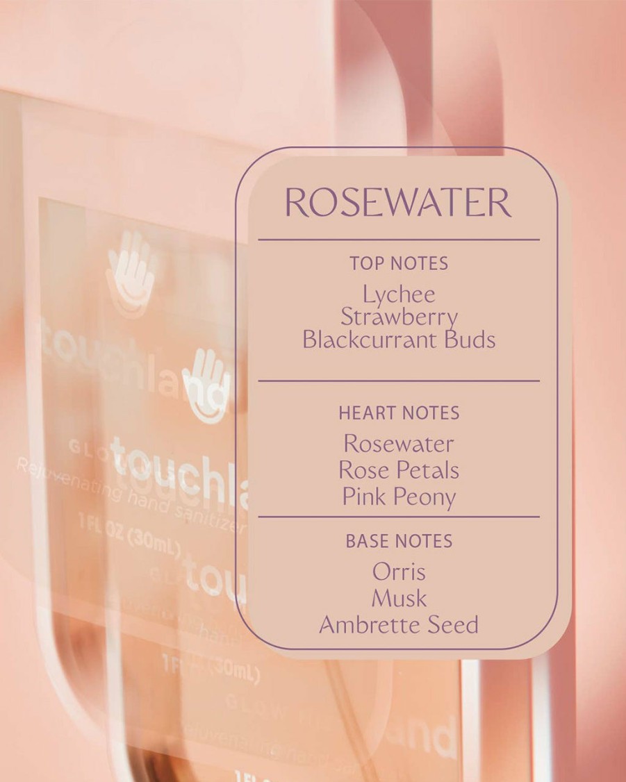 Wellness Touchland | Glow Mist Rejuvenating Hand Sanitizer - Rosewater