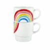 Living Slant Collections | Stacking Mugs Set - Rainbows