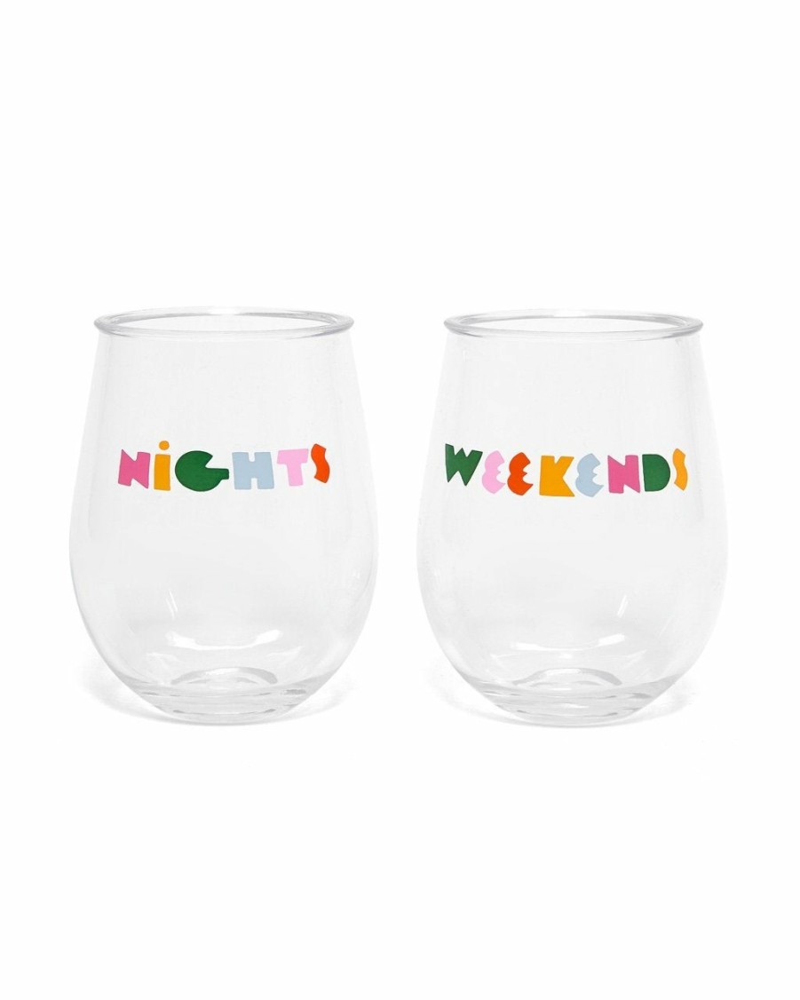 Living ban.do | Party On! Acrylic Cup Set - Nights + Weekends