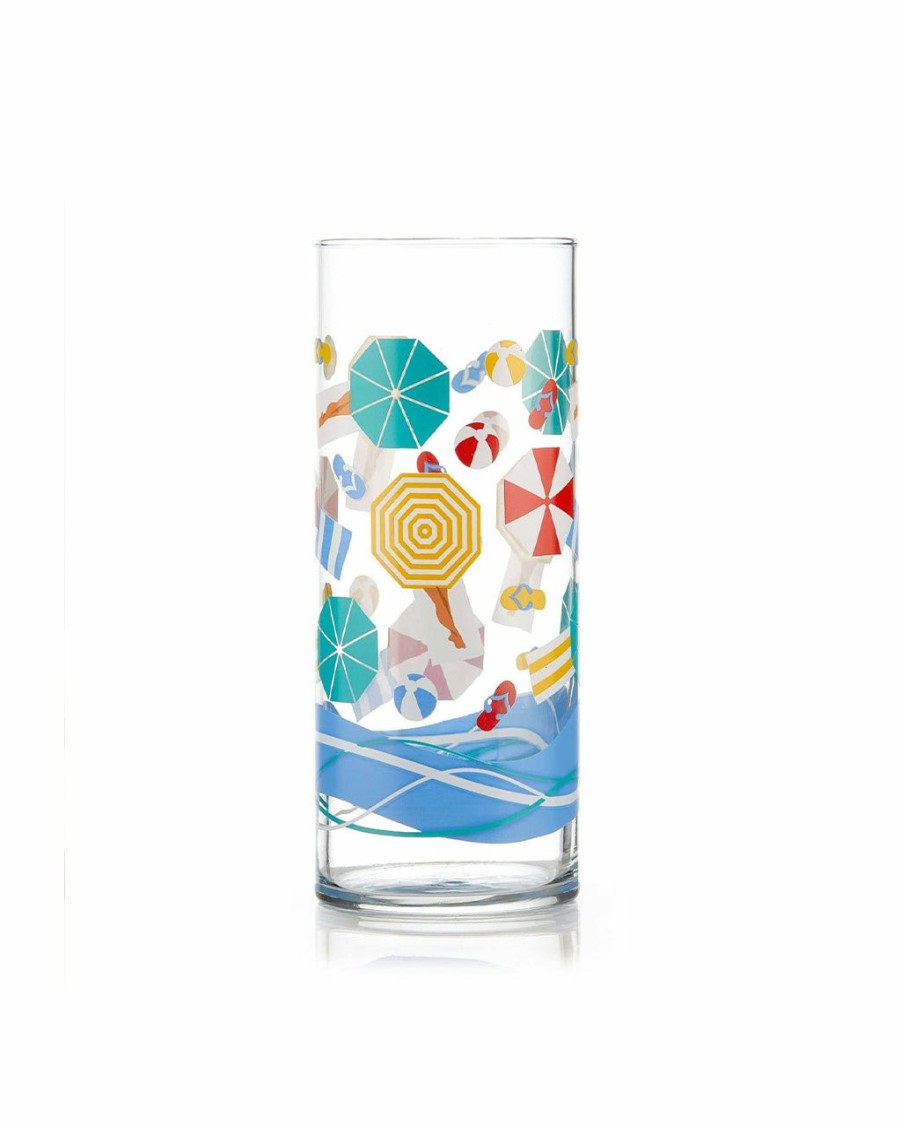 Living Libbey | Vintage Beach Scene Cooler Glasses - Set Of 4