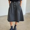 Clothing Le Bon Shoppe | Farm Girl Skirt - Black Denim