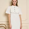 Clothing Sister Jane | Meringue Ruffle Mini Dress - Pearl White