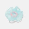 Accessories Chunks | Organza Coil Scrunchie - Blue + Punch