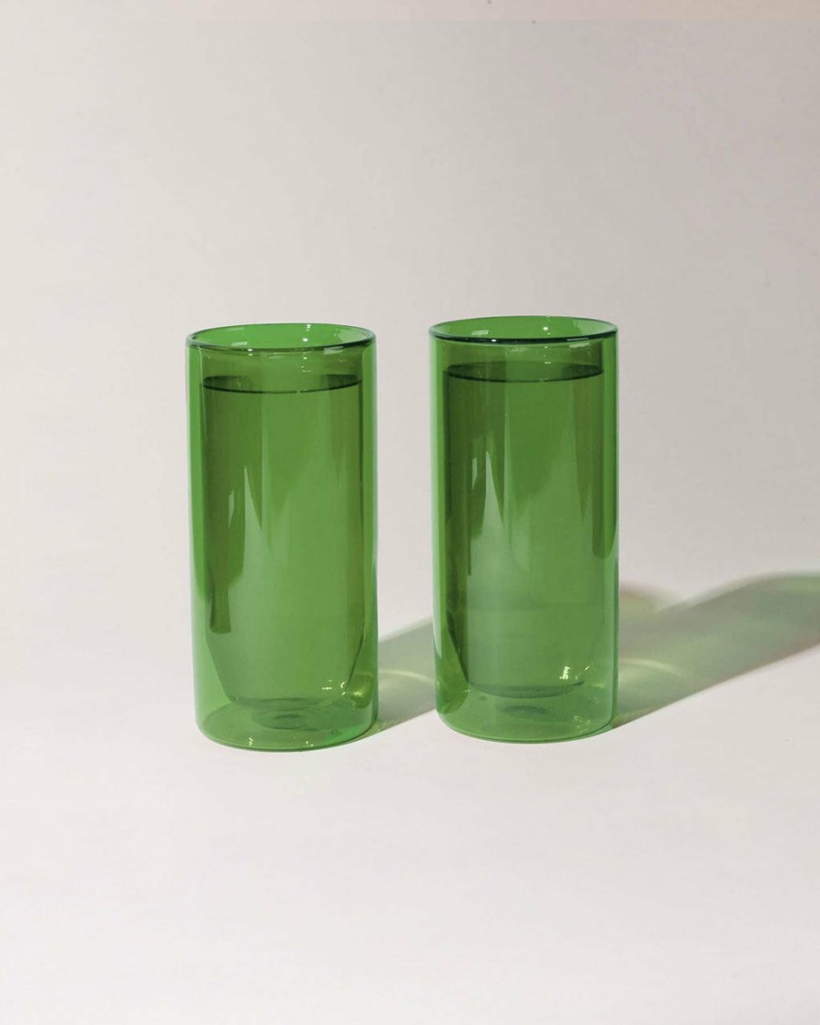 Living Yield | Double-Wall Verde Glass Set - 16 Oz.