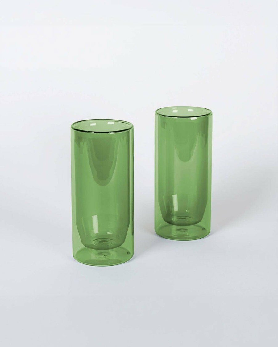 Living Yield | Double-Wall Verde Glass Set - 16 Oz.