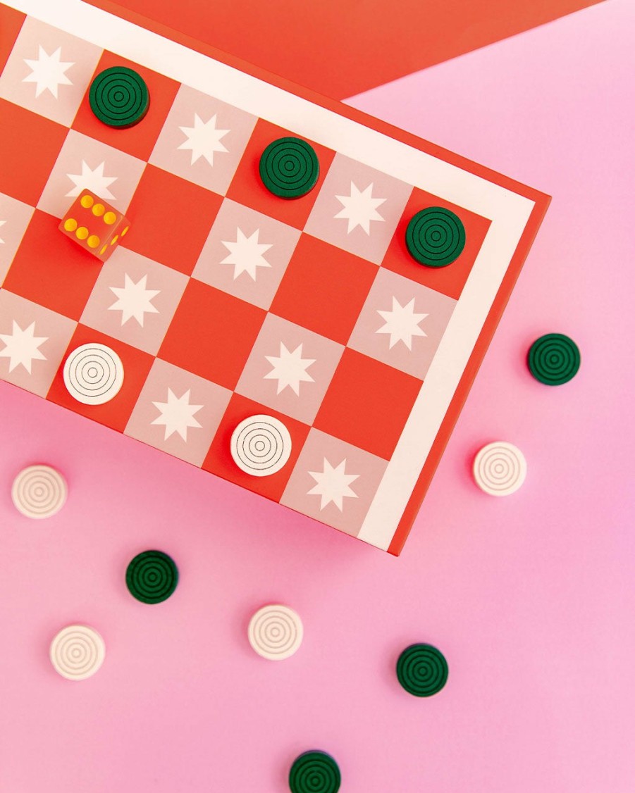 Living ban.do | Game Night! 2-In-1 Checkers & Backgammon Board