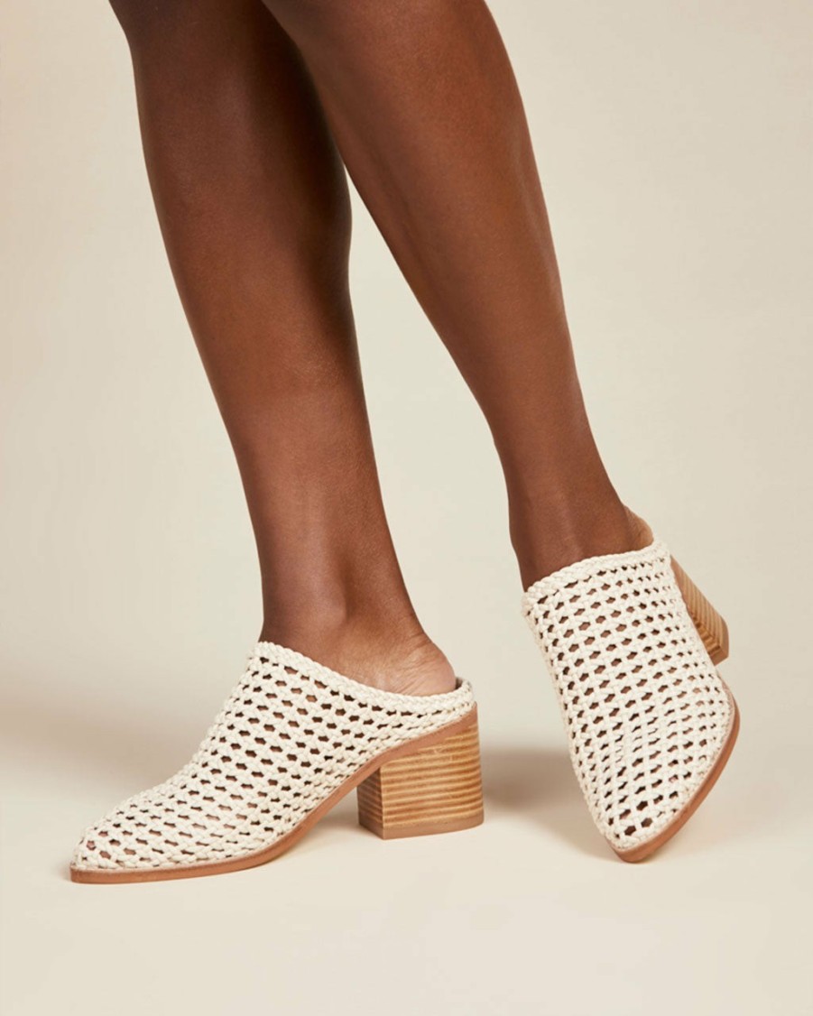 Accessories Intentionally Blank | Caps Heeled Mule - Bone