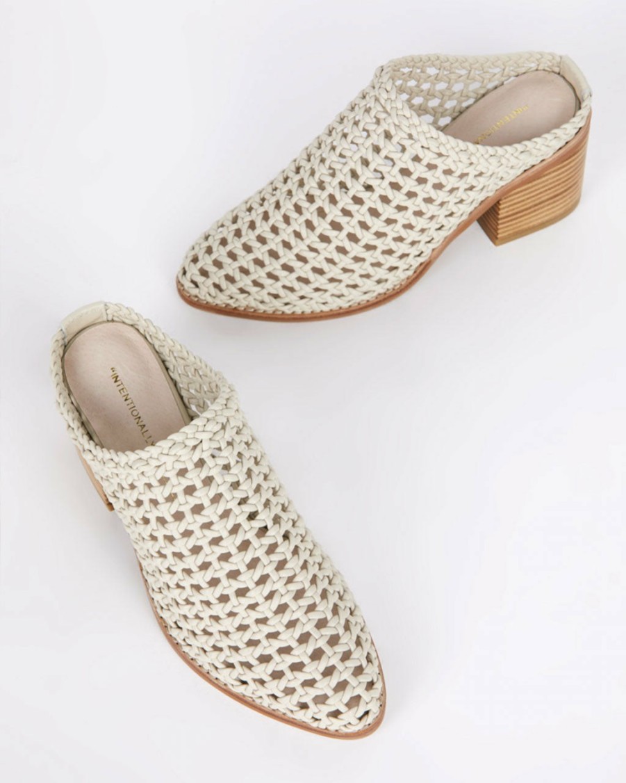 Accessories Intentionally Blank | Caps Heeled Mule - Bone