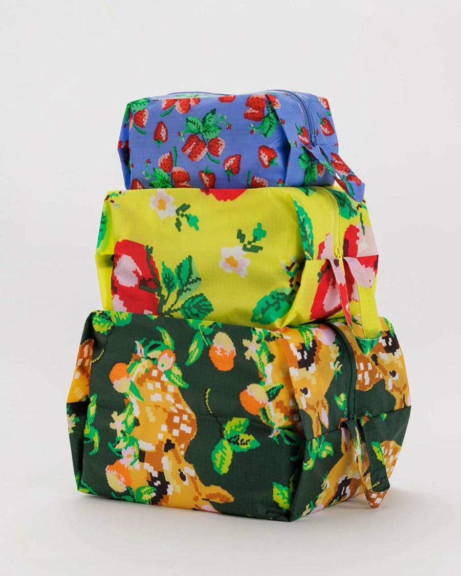 Accessories Baggu | 3D Zip Set - Needlepoint Fruit