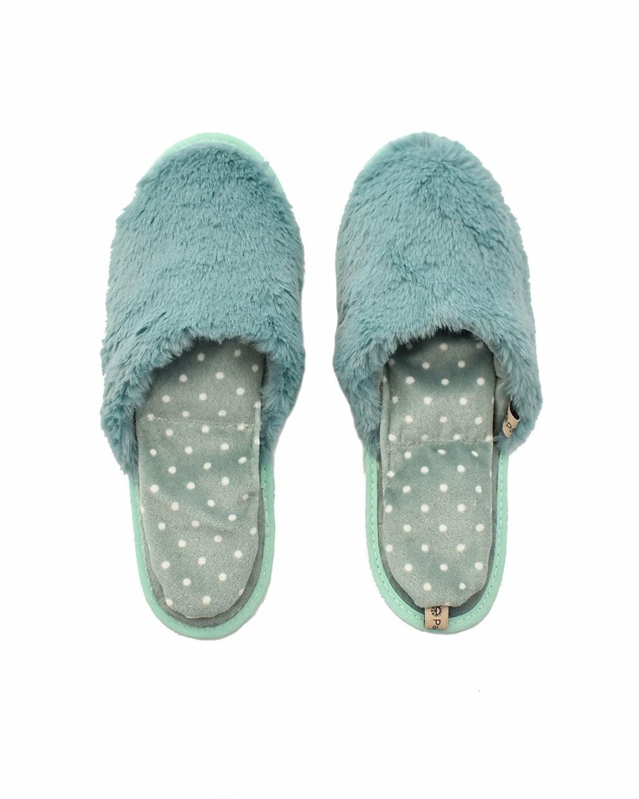 Accessories Pantuss | Aromatherapy Slide-On Slippers - Aqua