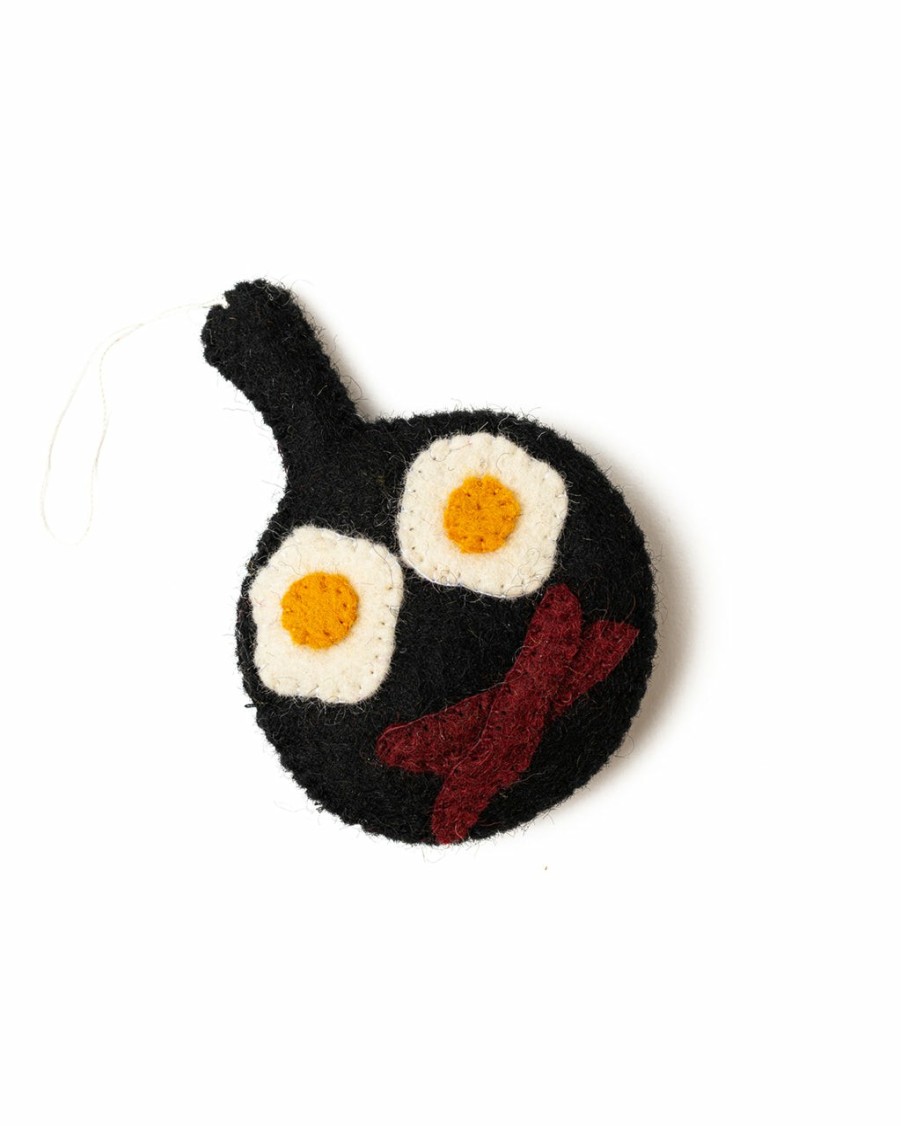 Living Global Goods Partners | Felt Bacon & Eggs Ornament