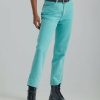 Clothing Wrangler | Wild West High Rise Straight Jeans - Aquarius