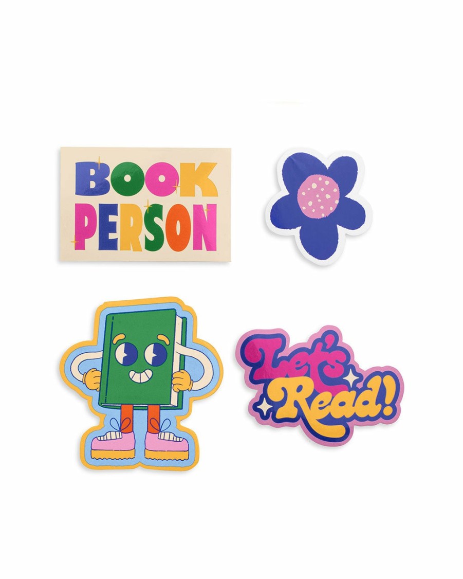 Desk ban.do | Stick With It! Big Vinyl Stickers Pack - Book Person