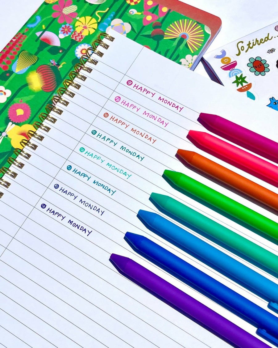 Desk ban.do x Talking Out Of Turn | Rainbow Jotter Pen Set